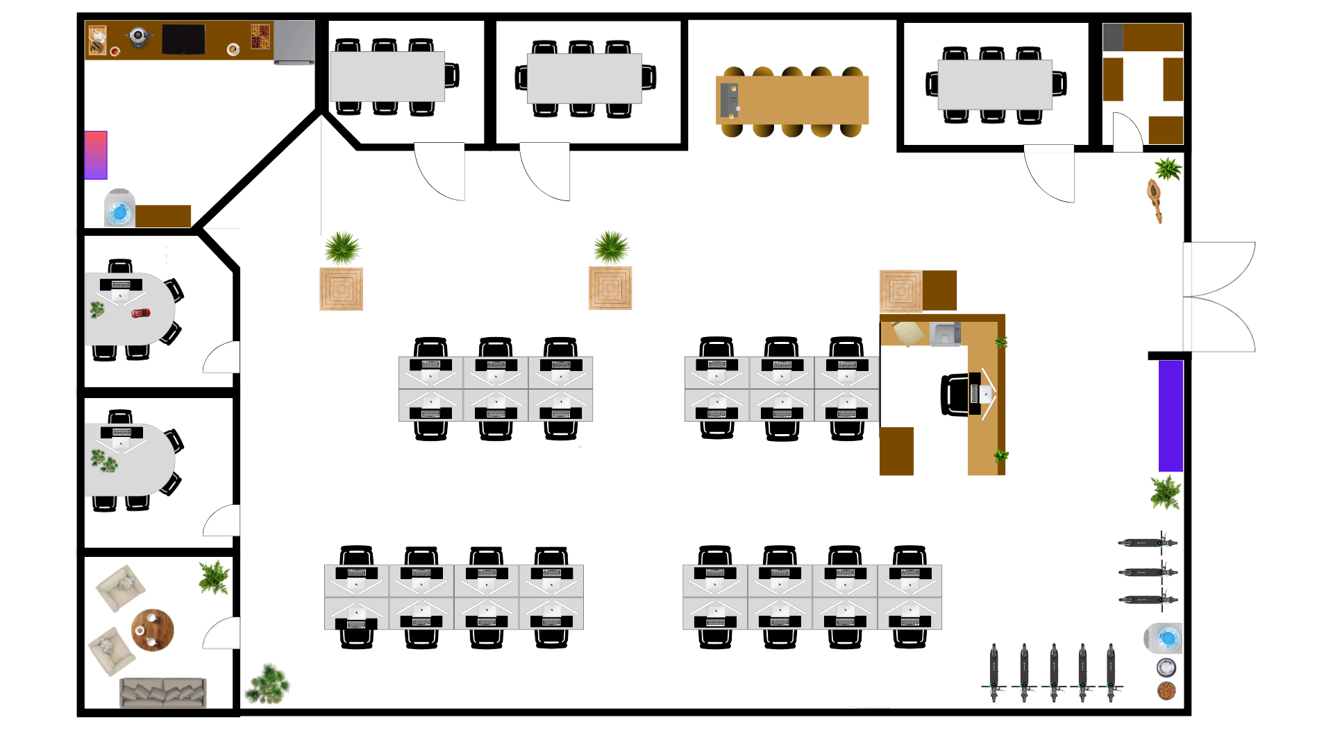 Plano de la oficina · Planta 5