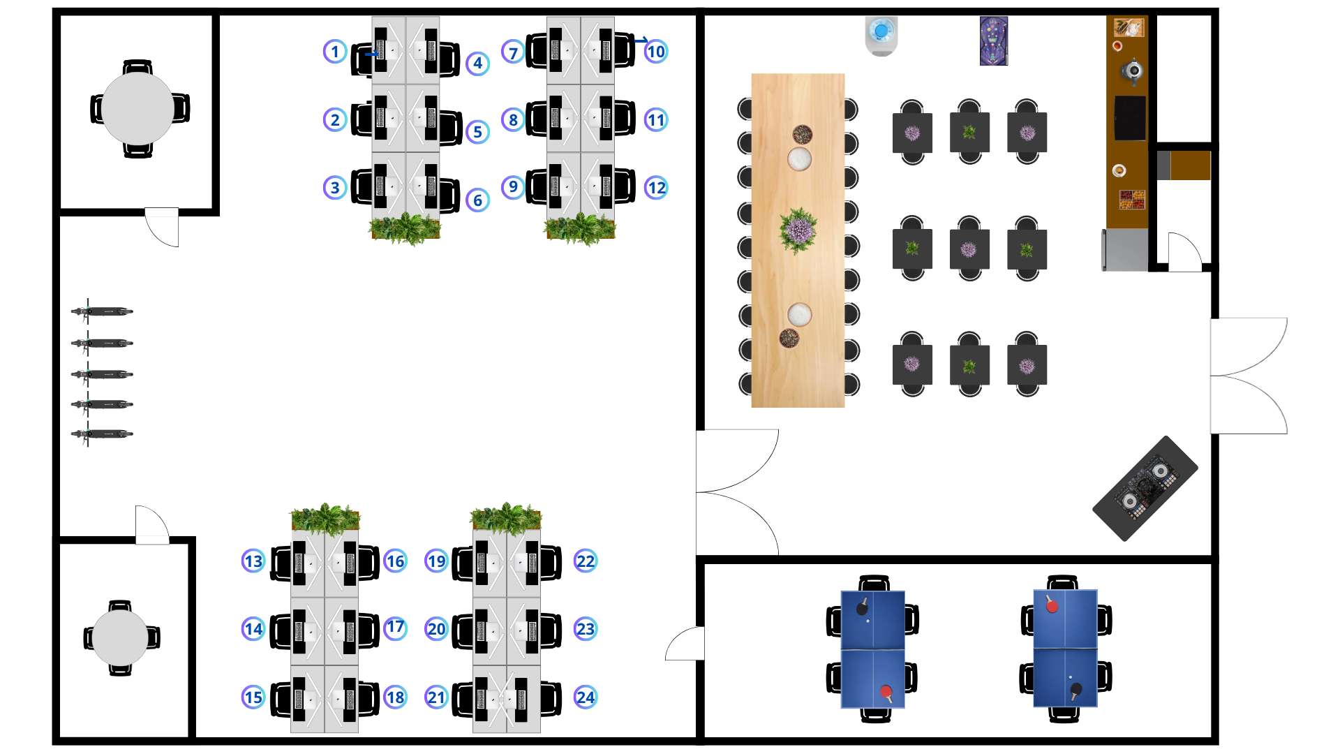 Plano de la oficina